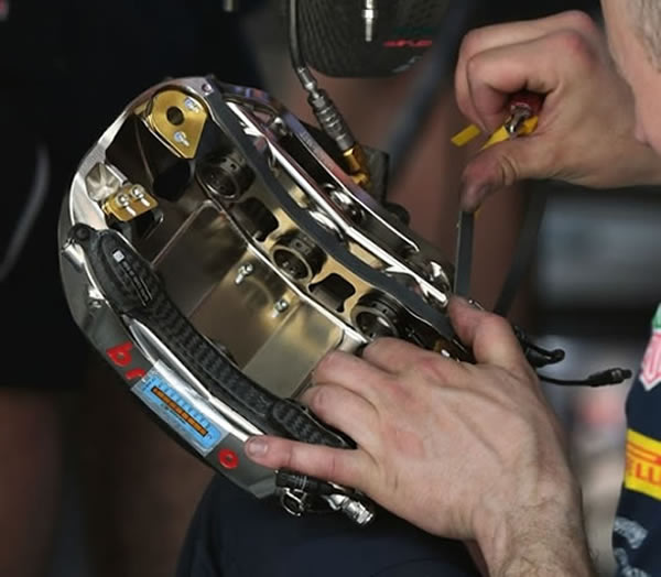 Brake caliper of RedBull racing front brakes