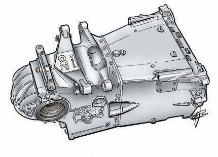 Titanium housing for gearbox