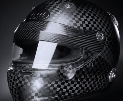 Arai helmet with zylon strip, prototype