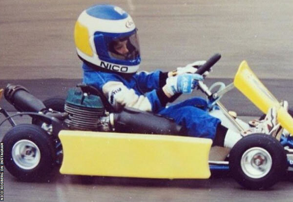 Niko Rosberg in his kart