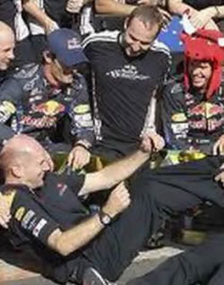 Red Bull Racing celebrating 2010 celebrating_championship