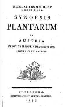 Synopsis Plantarium, Nikola Host