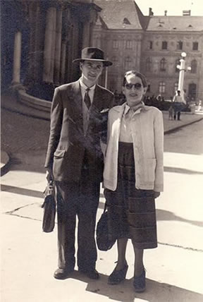 Mario Kinel sa suprugom Verom