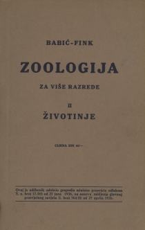 Krunoslav Babič, Zoologija za više razrede