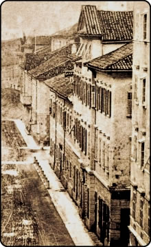 Palača Tomašić, Strada Corpo Guardia, godina 1870.