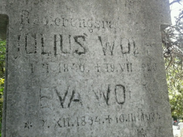 Julius Wolf, Grob na Trsatu