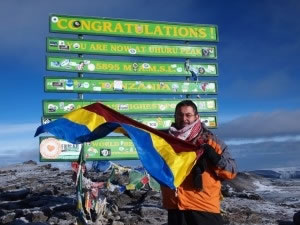 Denis Pešut na Kilimanjaru