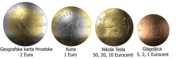 Hrvatske Euro kovanice