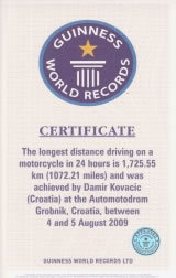 Damir Kovačić, Guinness certificate
