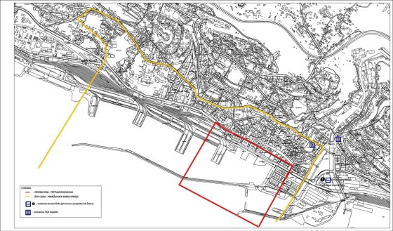 Karta zone neutralzacijemine, Rijeka 2023.