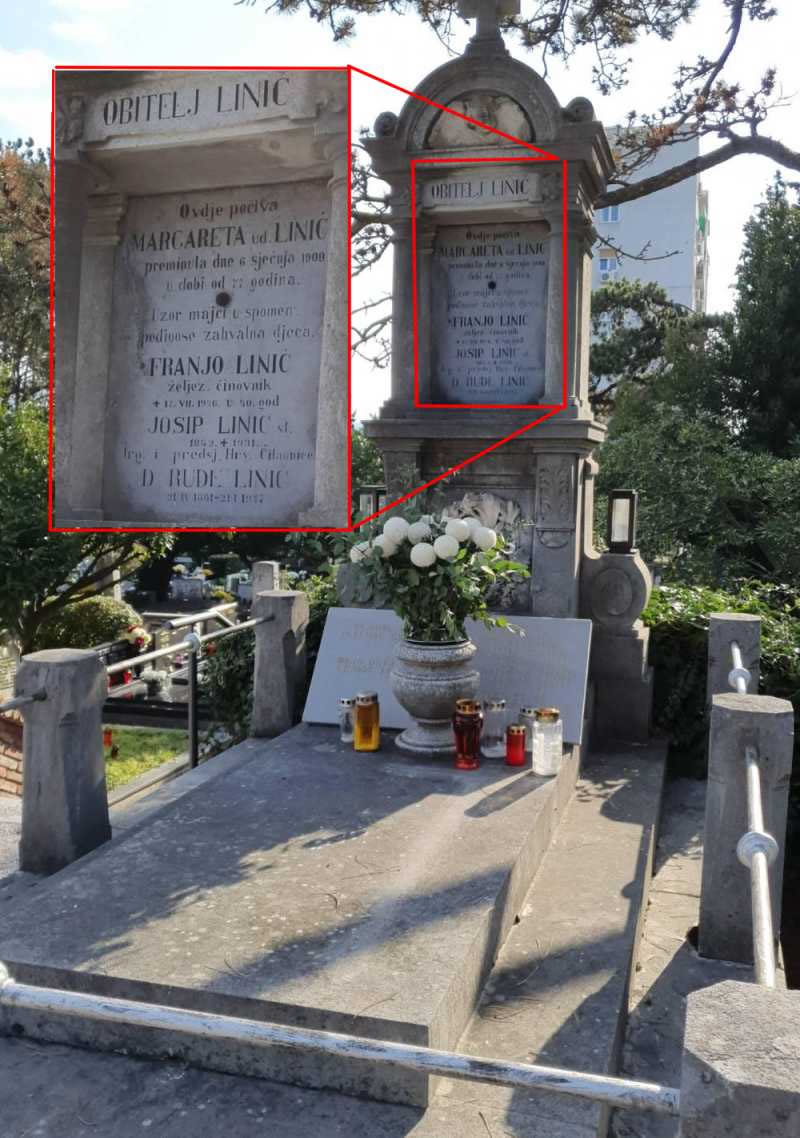 Grob na trsatu Josipa Linića