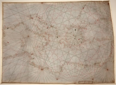 Portolansa karta Mediterana, početak 14. stoljeća