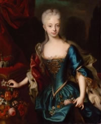 Andreas Möller - Nadvojvotkinja Marija Terezija u dobi od 11 godina (1727.)