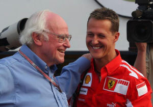 Sid Watkins Ex-FIA Medical Delegate with Michael Schumacher. Formula One World Championship, Italian Grand PrixMonza, Italy, 1 September 2005