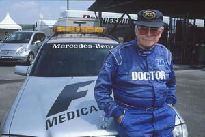 Hungaroring, Budapest, Hungary. 13-15 August 1999. Professor Sid Watkins, FIA Medical Delegate