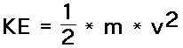 Cornering kinetic energy formula