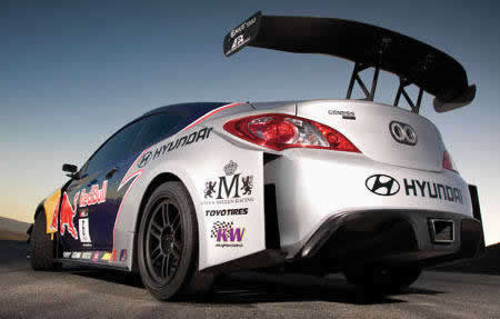 Diffuser on Hyundai Genesis Coupe D1 Drift car