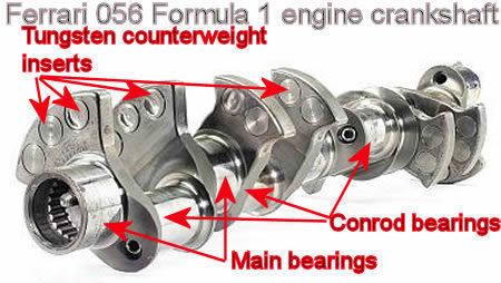 Ferrari f1 056 engine crankshaft