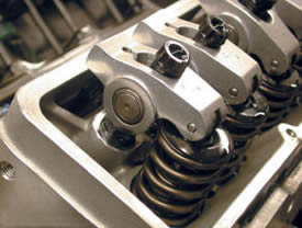 Pushrod engine head