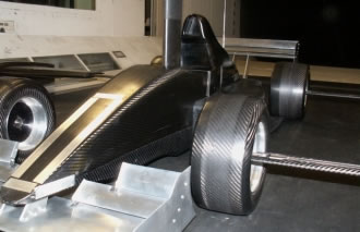 Wind tunnel testing with detached wheels