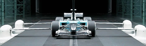 Sauber inside wind tunnel