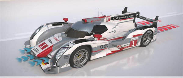 Audi R18 e-tron cooling