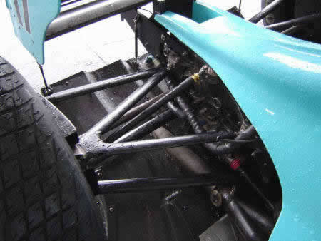 Blown diffuser on MARCH-911b-444 Formula 1 car