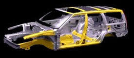 Modern car monocoque chassis