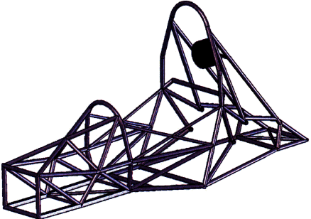 Spaceframe in racing car designe