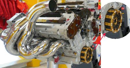 Ferrari engine and clutch