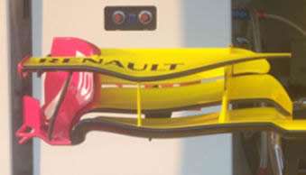 Renault R30 front wing 2010 Australia