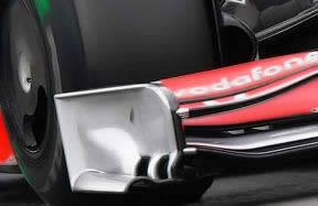 McLaren front wing outwash plate2009