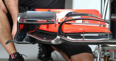 McLaren front wing endplate 2011