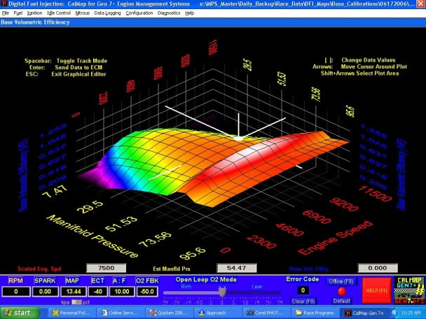 Fuel map, 3D