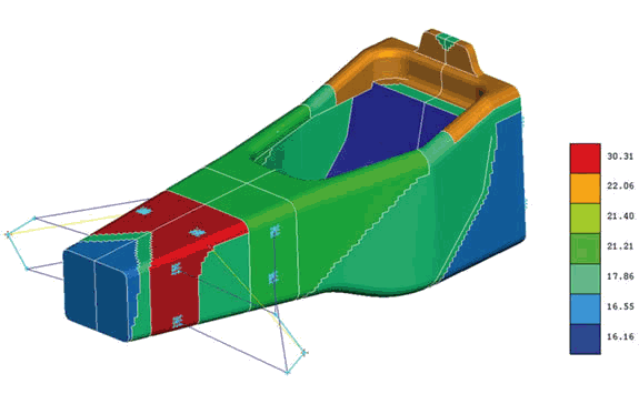 Monocoque thicknes