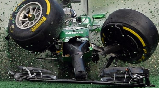 Formula 1 2014 nose cone exposed