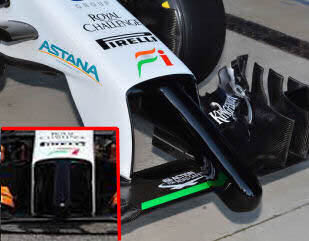 Force India 2014 nose cone