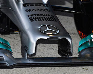 Mercedes W05 nose cone