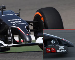 Sauber C33 nose cone