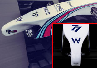 Williams FW36 nose cone