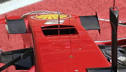 Ferrari nose hole in plain view