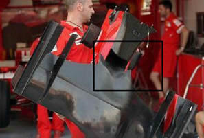 Ferrari nose hole in plain view