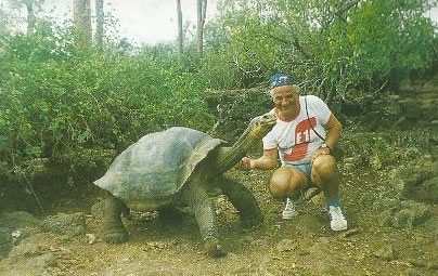 Mario Schiavato na Galapagosu