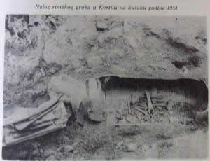 Rimski grob na Kortilu iz 1934