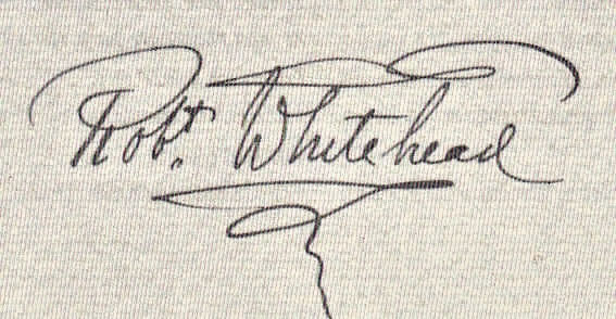 Potpis Roberta Whiteheada