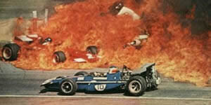 Jackie Ickx and Oliver crash at Servoz GP