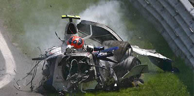 2007 Canadian Grand Prix Kubica crash