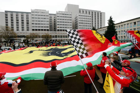 Schumacher fans in Grenoble