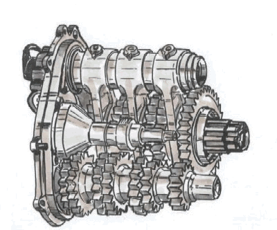 Seguential formula 1 gearbox, internals