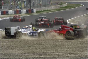 Senna spin at Williams during 1994